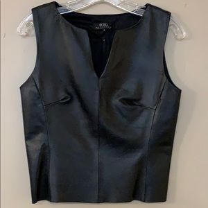 BCBG Max Azria Leather Top
